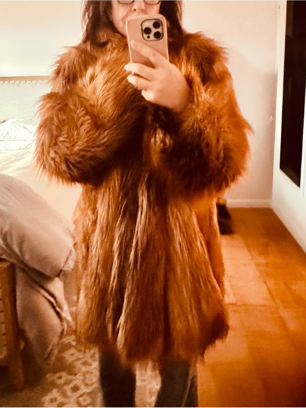 Like New Donna Salyers Faux Fur Red Fox Jacket Size 3X